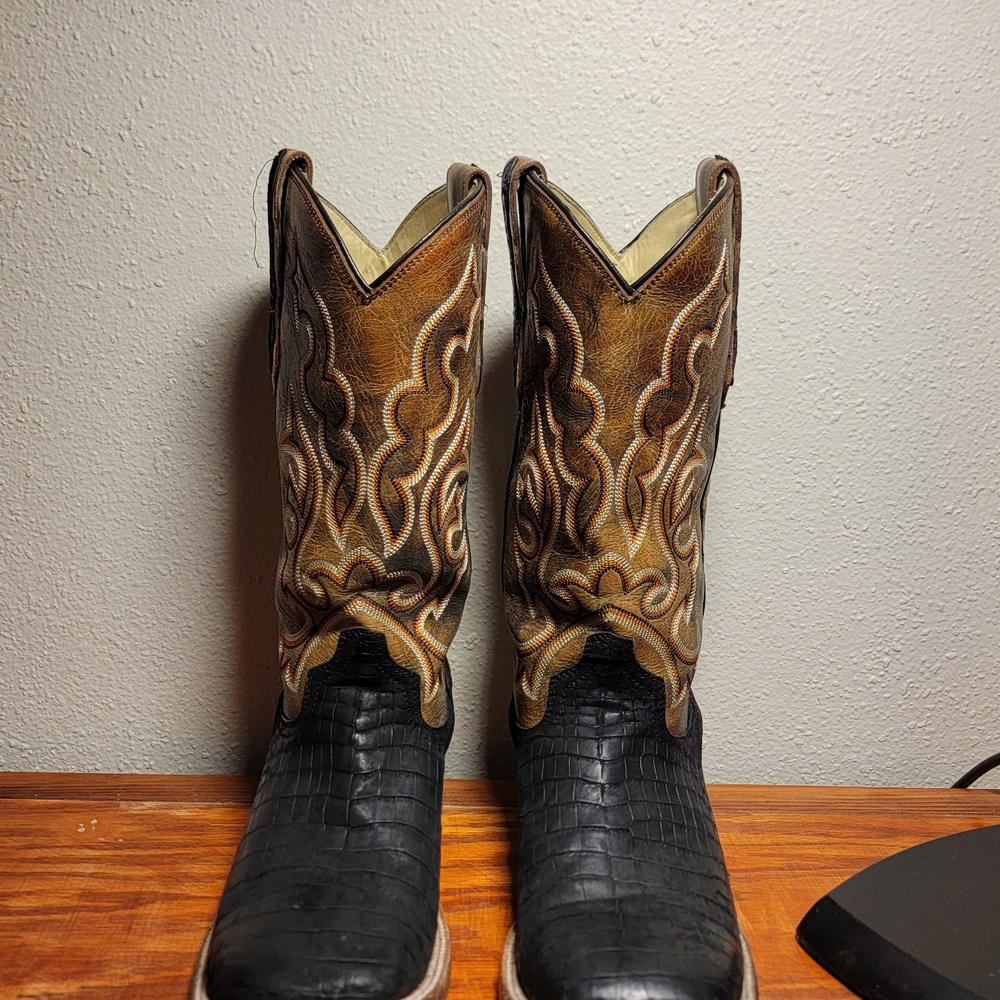 Black and Brown Western Boots